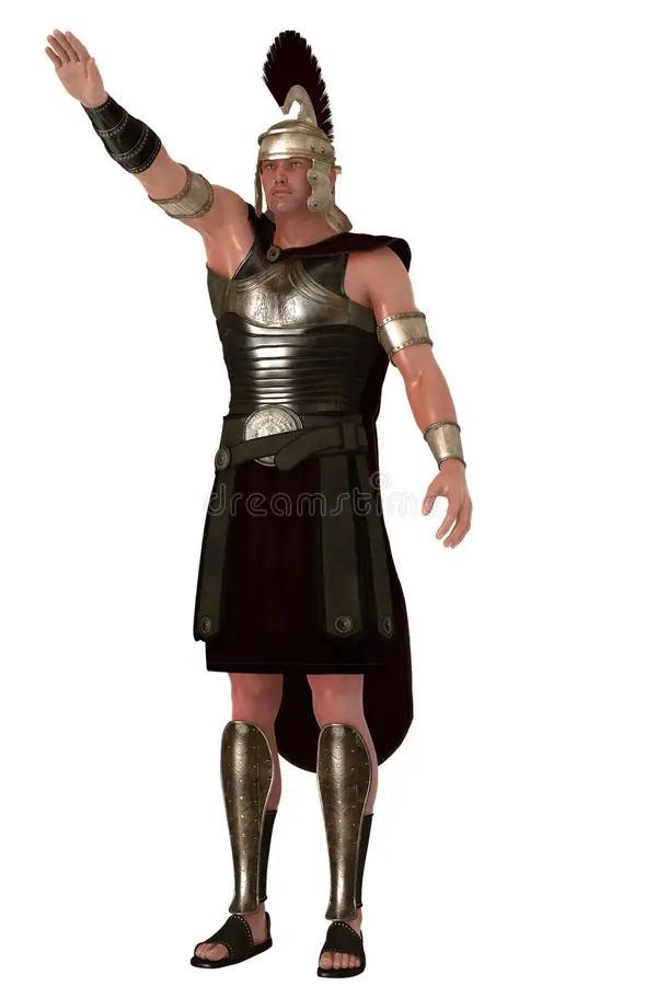 Required gesture: arm raised forward and up, flat hand, palm down